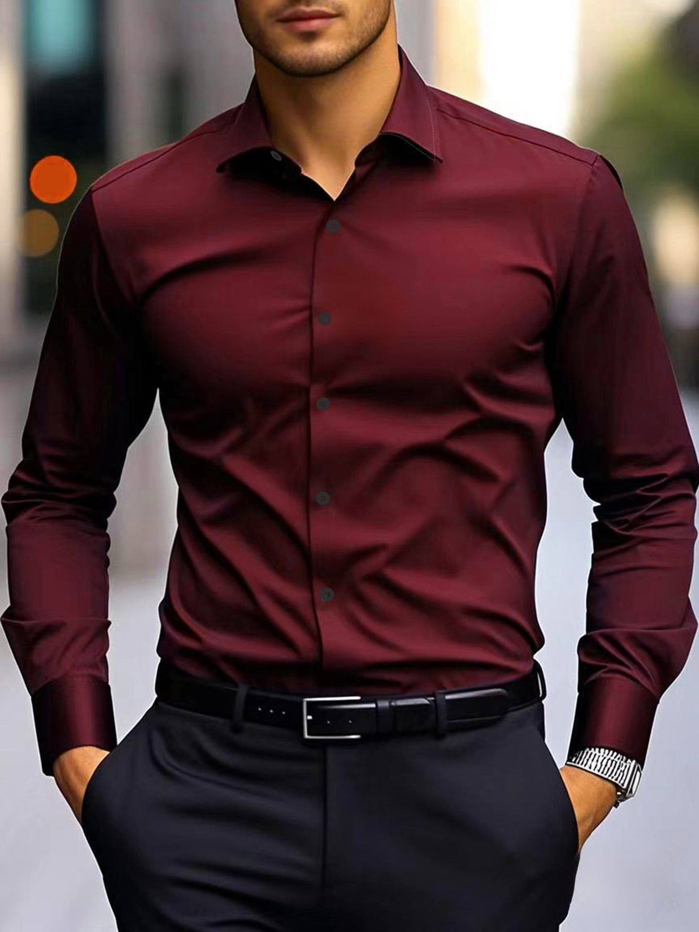 Slim Fit Business Shirt