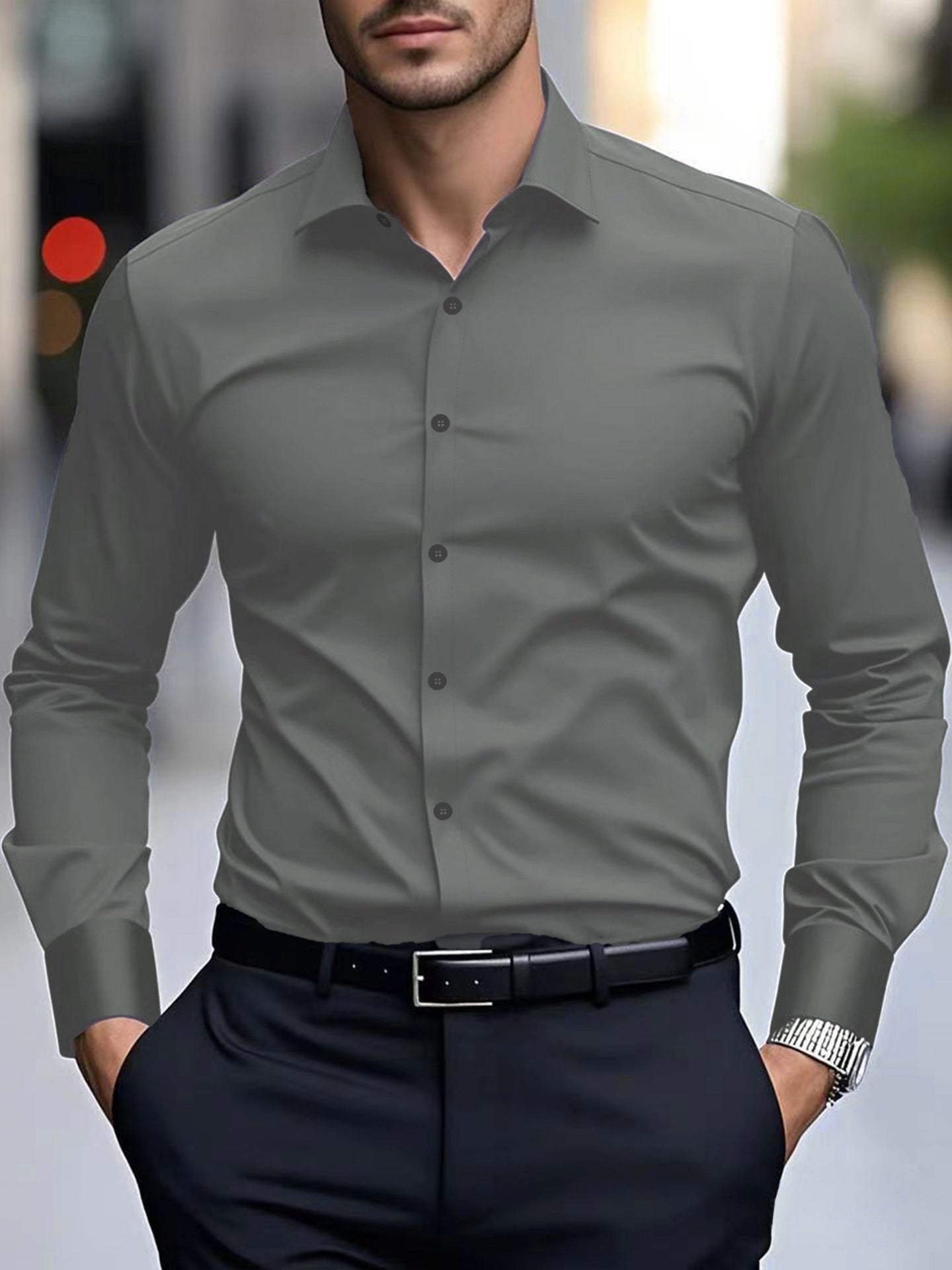 Slim Fit Business Shirt