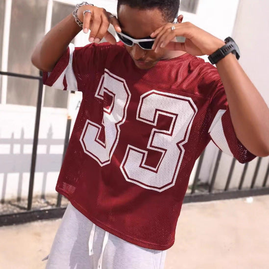 Men's Mesh Sports Jersey T-shirt