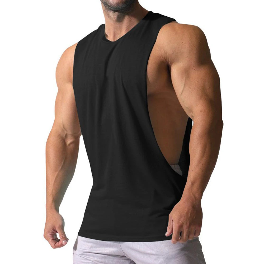 Men's Vest Gym Tank Top Fitness Training Sleeveless Shirt