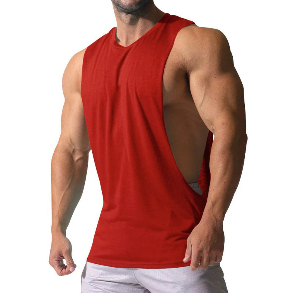 Men's Vest Gym Tank Top Fitness Training Sleeveless Shirt