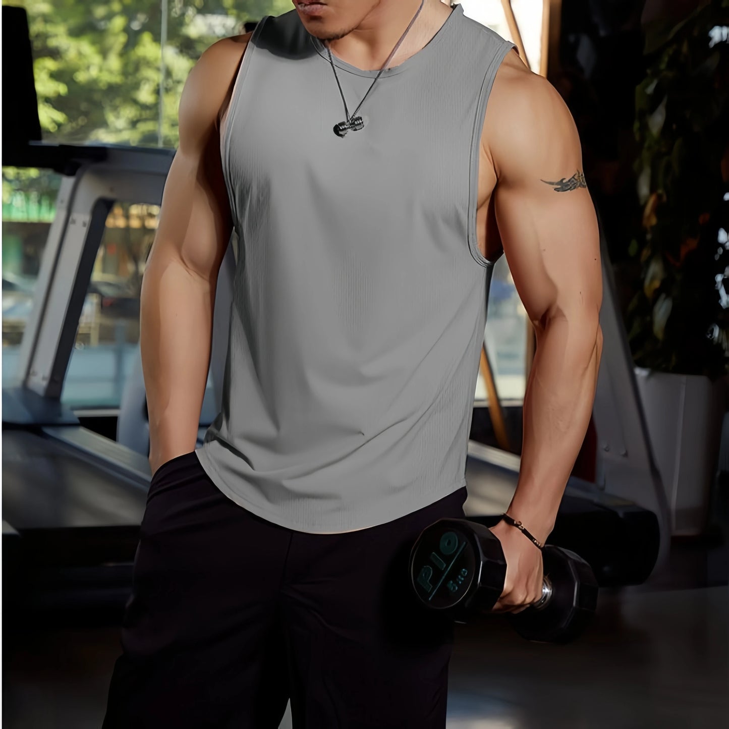 Men's Gym Tank Top Fitness Training Clothing