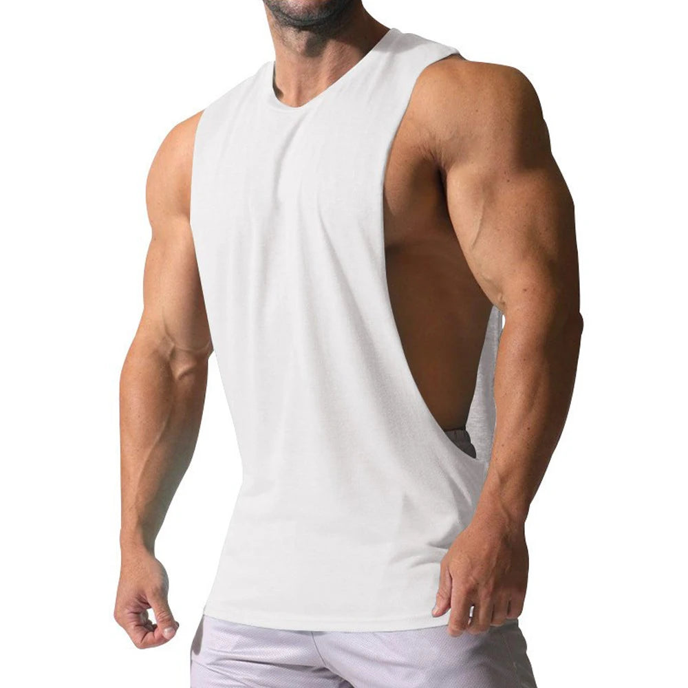 Men's Vest Gym Tank Top Fitness Training Sleeveless Shirt