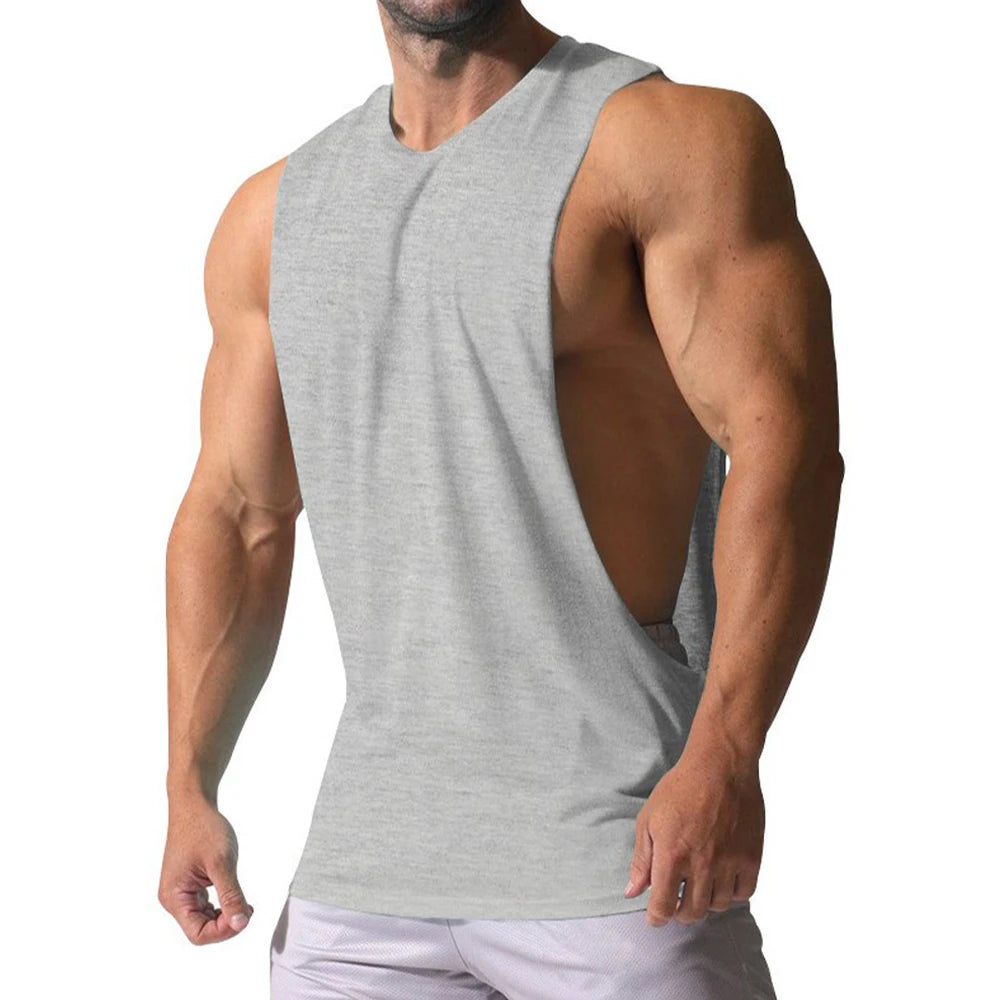 Men's Vest Gym Tank Top Fitness Training Sleeveless Shirt