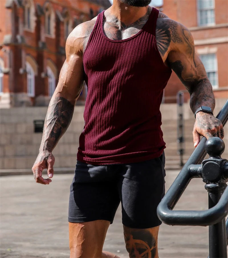 Tank Top Men Fitness Sleeveless Shirt