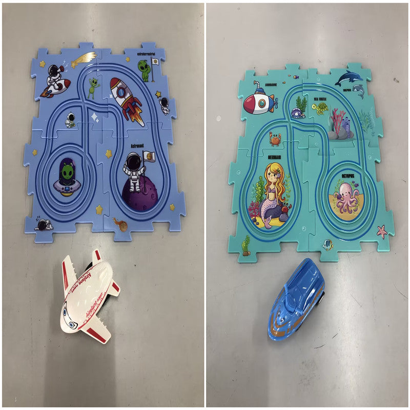 Kids Electric Railroad Puzzle Toy