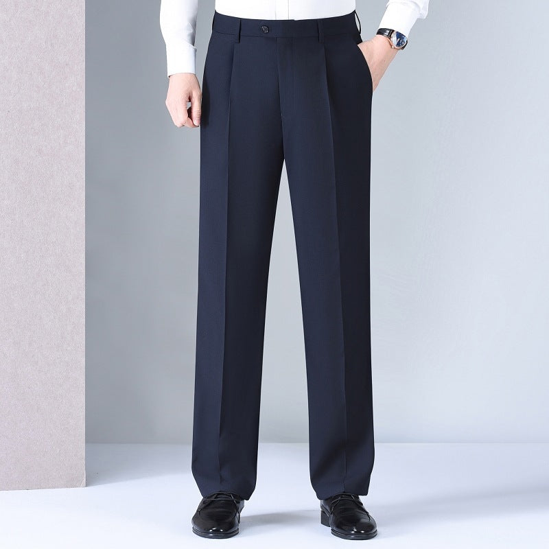 Men's Mulberry Silk Loose Fit Straight Pants