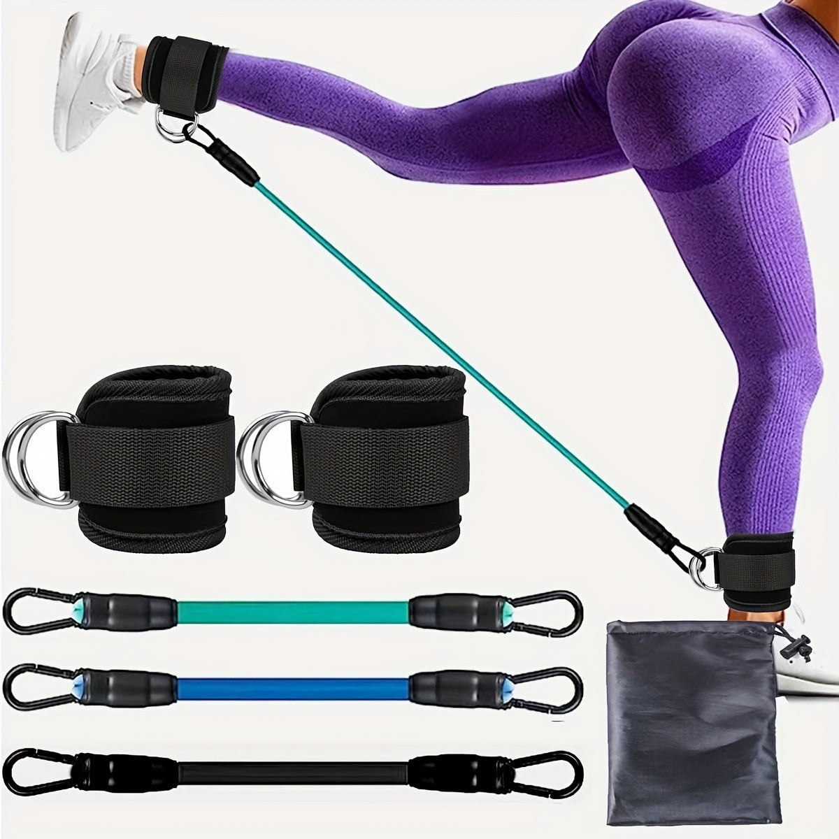 Ankle Resistance Bands for Leg & Glute Training