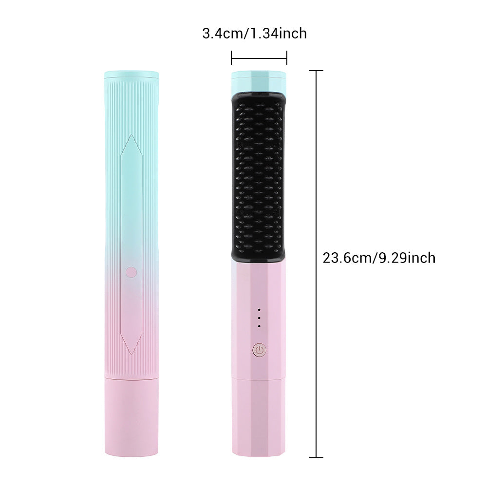 Glow Comb – Wireless Rechargeable Hair Straightener & Curler