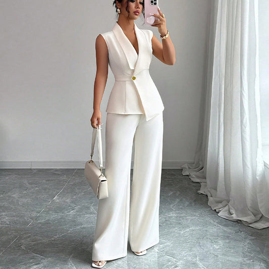 Chic Straight-Leg Suit Set