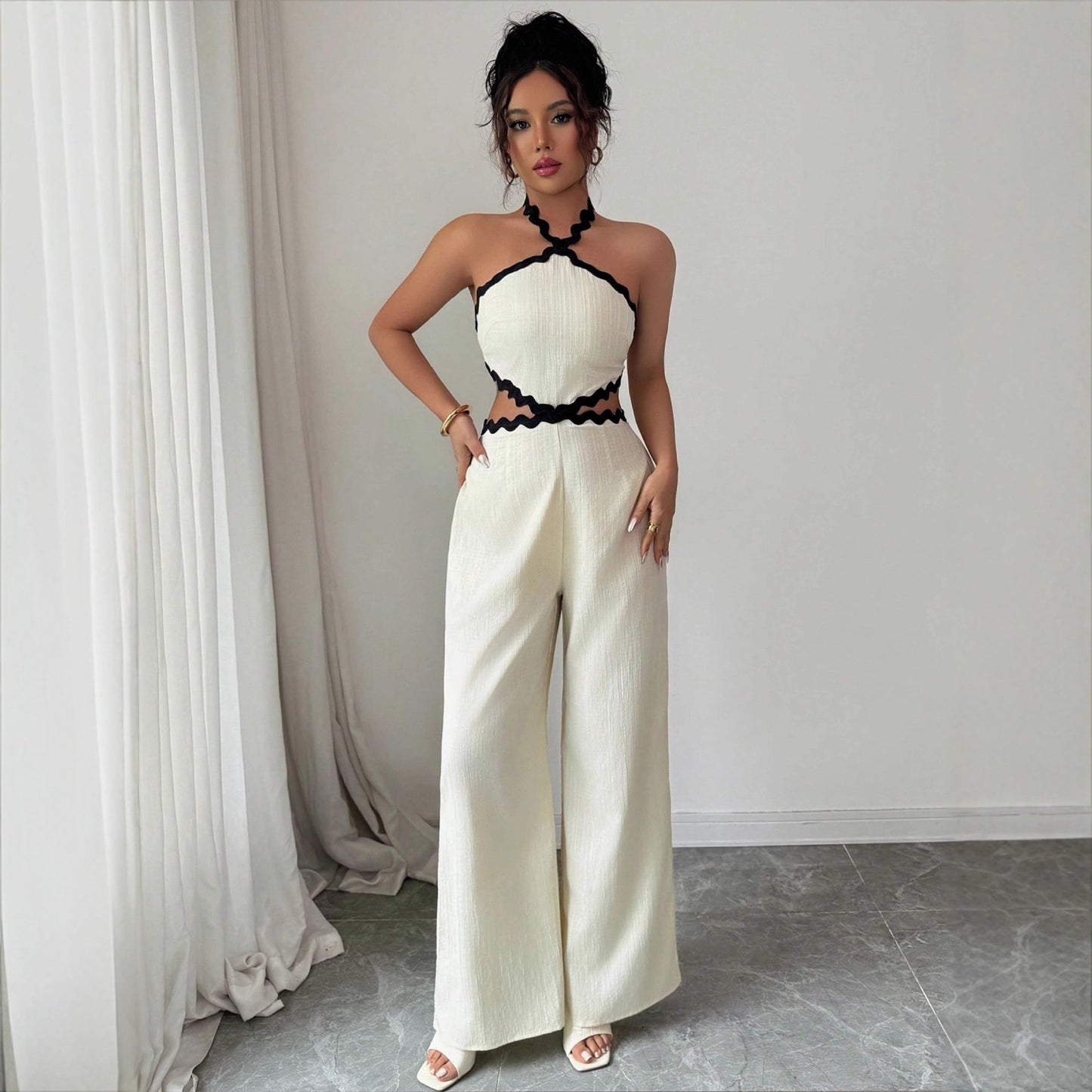 Women’s Lace Halter Jumpsuit