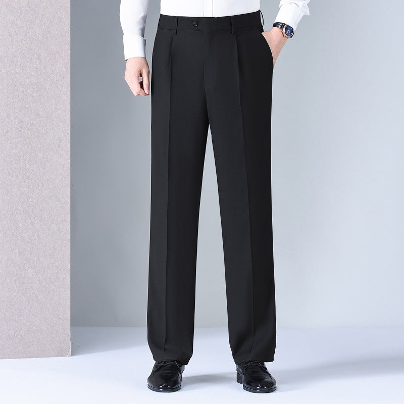 Men's Mulberry Silk Loose Fit Straight Pants