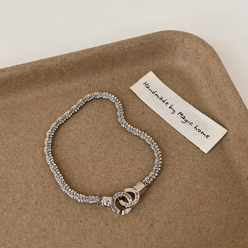 Unique Double Ring Lock Bracelet