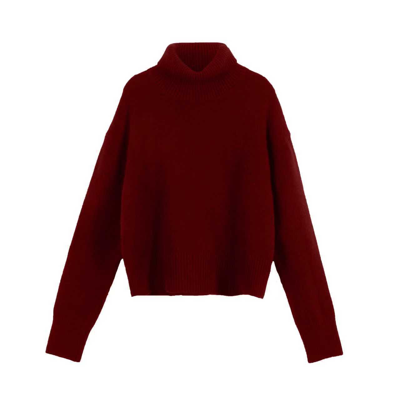 Women’s High Collar Knitted Sweater