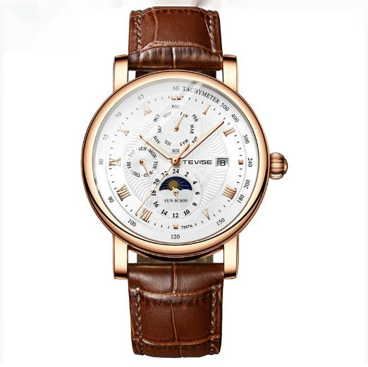 Men's Large Dial Mechanical Watch