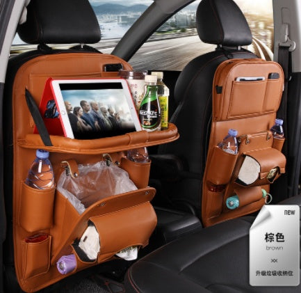 PU Leather Car Seat Organizer