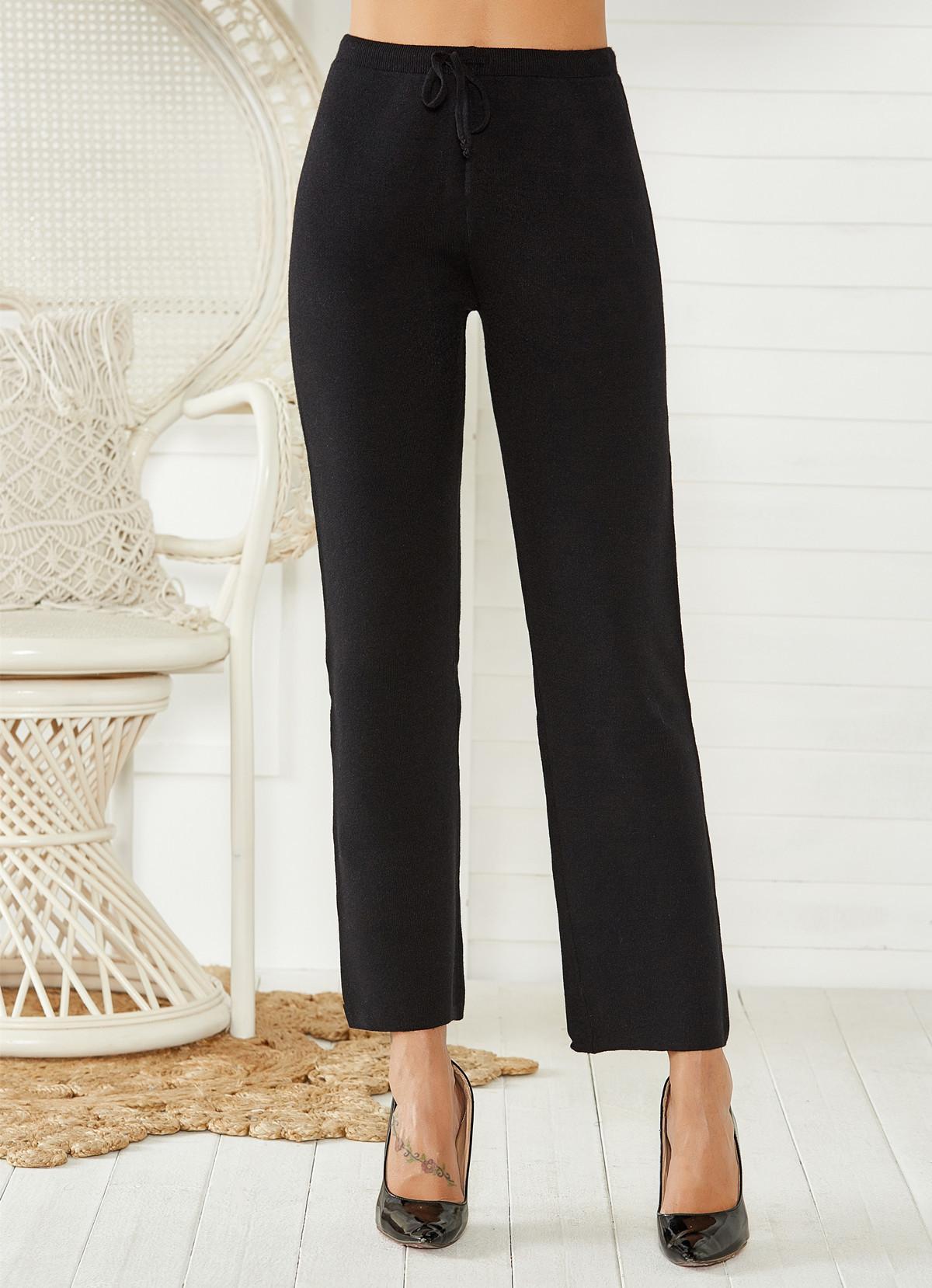 Mid-Waist Slimming Stretch Pants