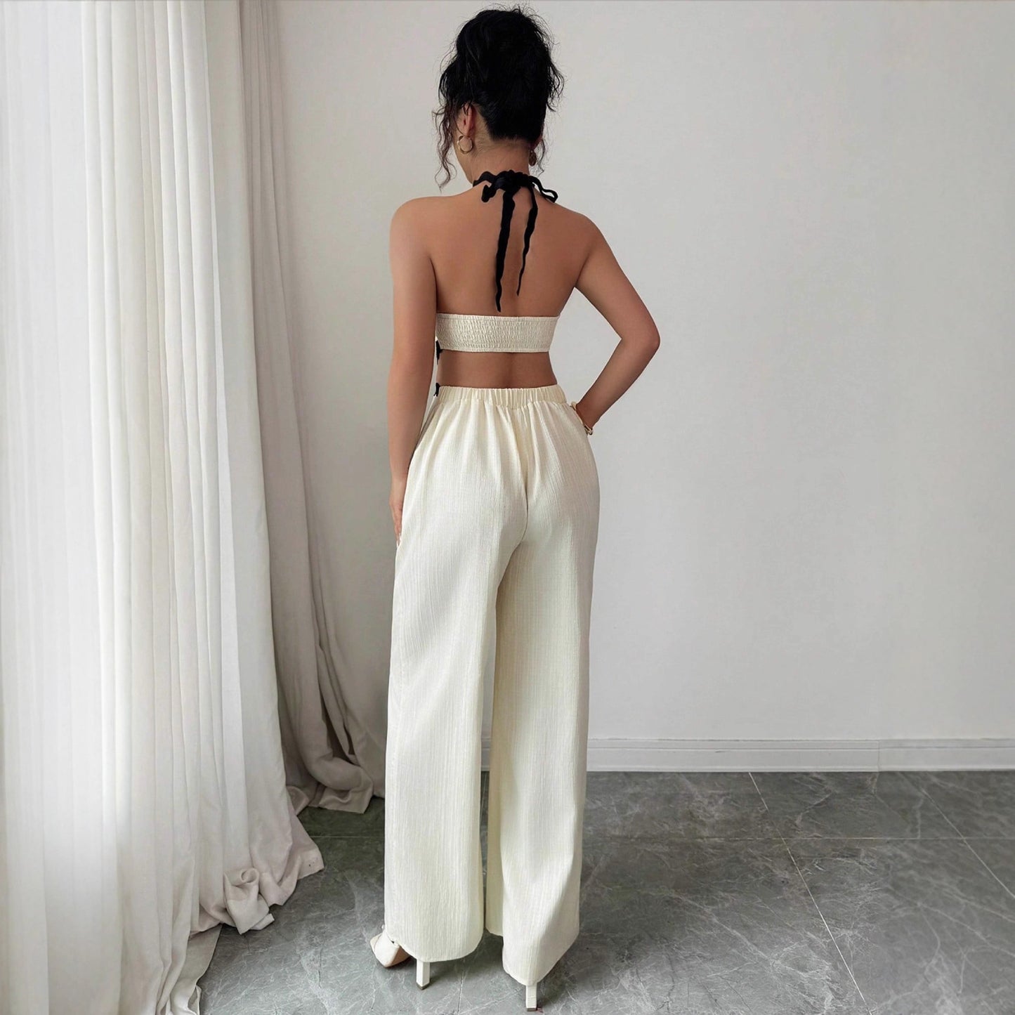 Women’s Lace Halter Jumpsuit