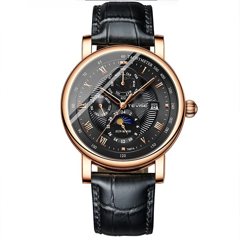 Men's Large Dial Mechanical Watch