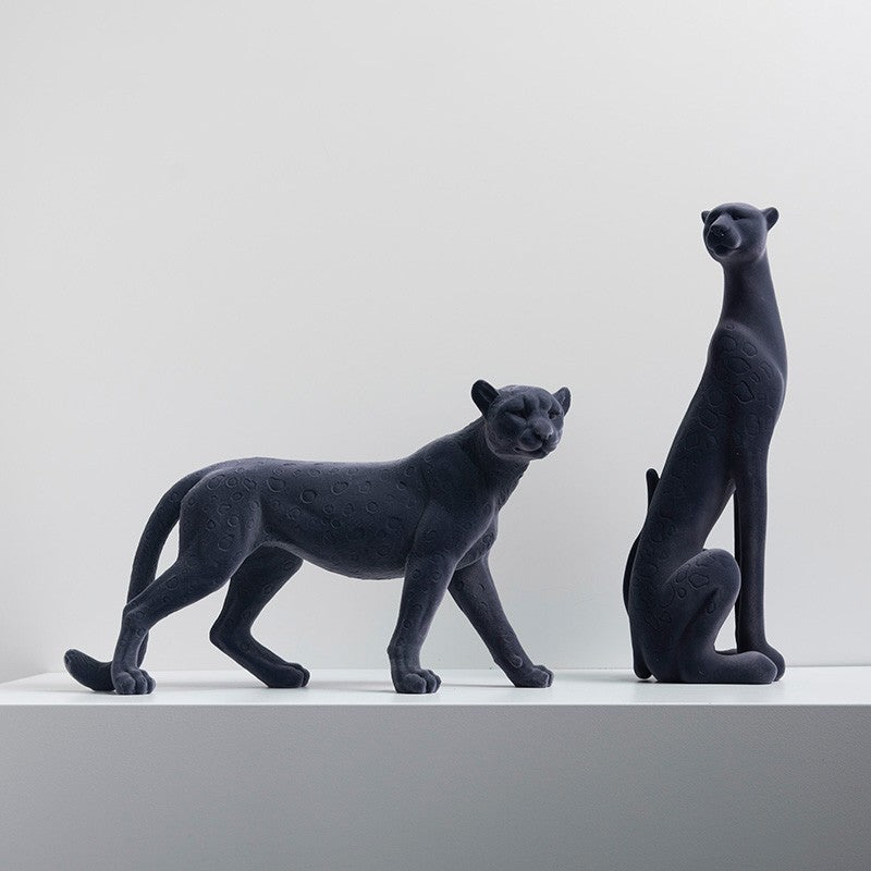 Golden Leopard Statue