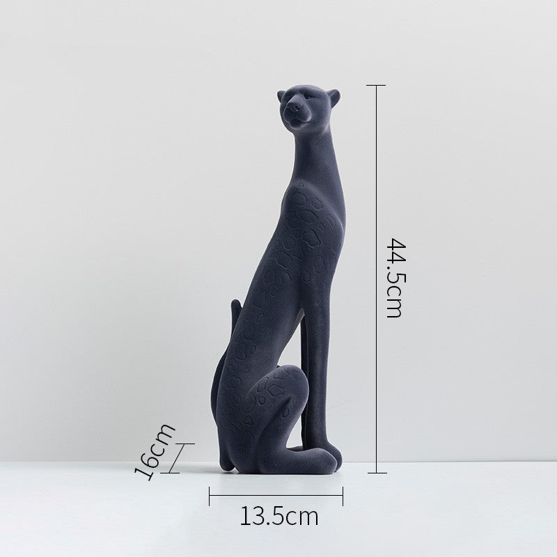 Golden Leopard Statue