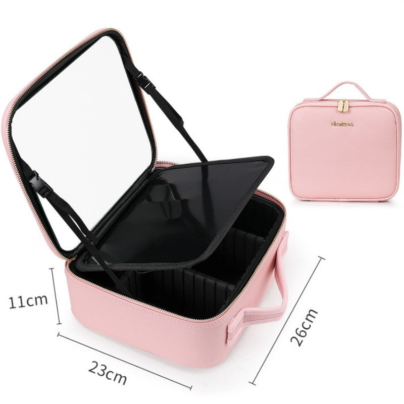 Smart LED Makeup Bag with Mirror
