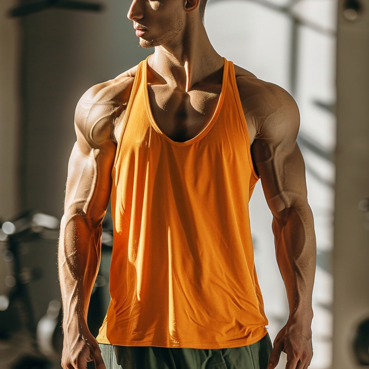 Loose Sleeveless Men's Fitness Undershirt