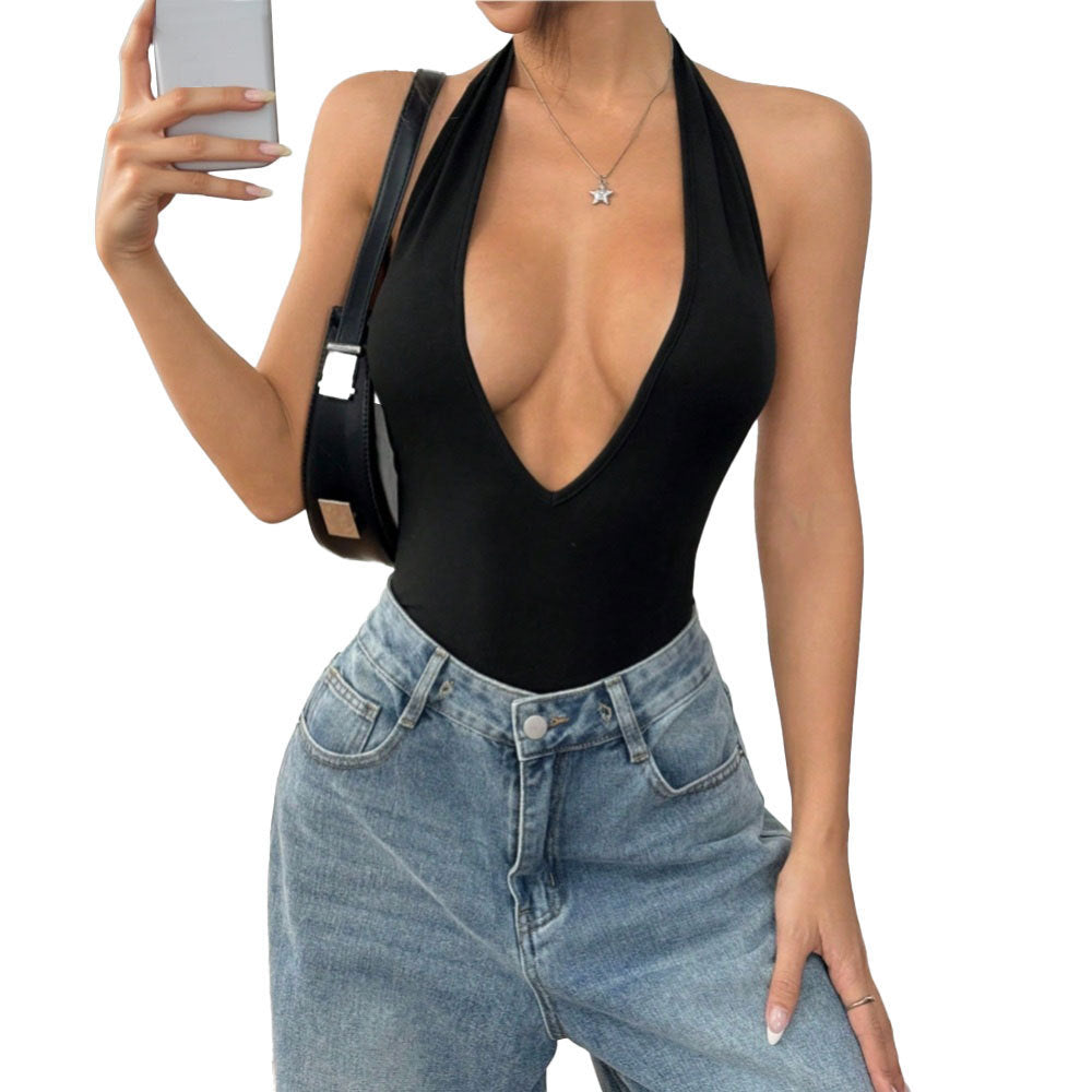 Women’s Backless Halter Jumpsuit